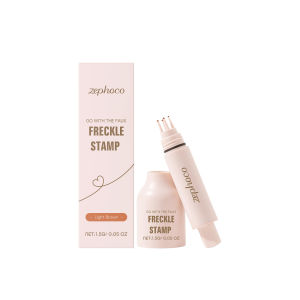 ZEPHOCO Light brown natural freckle pen Smooth strokes easy to apply color creative makeup facial spot pen