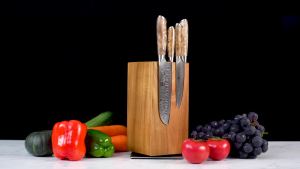 XINZUO 5.3“ Multipurpose Damascus Utility 67 Layers Damascus Steel With High Quality Figured Sycamore Handle Razor Sharp