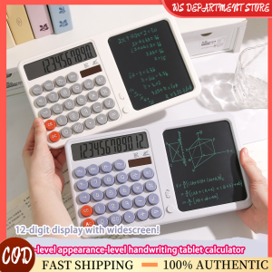 Voice-enabled Stylus Tablet Calculator Two-in-One Solar-Powered Computer with 12-Digit Display Widescreen & Dedicated Memo Function for Financial Office Use