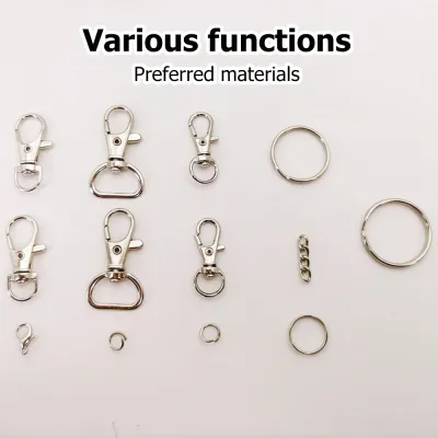 DIY High Quality Keychain Material Set 265PCS with Box Jewelry Making Kit