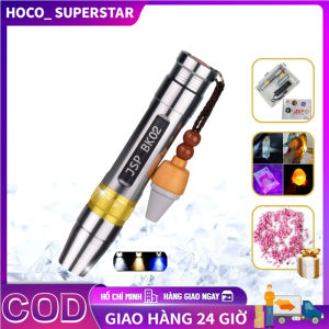 Đèn soi đá quy 3 màu đèn soi cua soi tiền giả BK Trắng Vàng Tím kèm sạc pin tặng đá ruby thô
