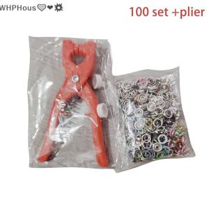 WP💓💛💖 Plier Tool Colour Metal Snap Sewing Button Claw Set Hollow Solid Snap Fasteners Kit For Installing Clothes Bags