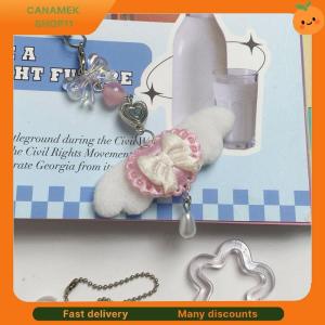 ❣️❣️❣️ Cute Sweet Angel Wings Bowknot Phone Lanyard Strap Keychain Pendants Anti Lost Phone Chain Bag Ornaments Girly Phone Charm Gifts