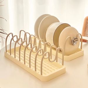 MAXG Có thể tháo rời Giá để bát đĩa Nhựa Hình chữ U Giá phơi bát đĩa Có thể điều chỉnh Giá đỡ nắp nồi Hộ gia đình