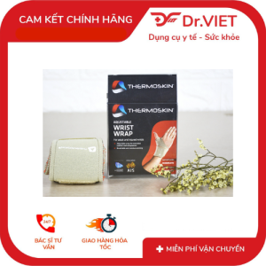 Băng nẹp khớp cổ tay 2 bên Thermoskin chính hãng Úc – Hỗ trợ cố định khớp cổ tay – Giảm đau viêm gân hội chứng ống cổ tay – Giữ nhiệt trị liệu phục hồi sau chấn thương – Chất liệu co giãn thoáng khí – Phù hợp thể thao văn phòng – Dễ đeo tháo – Hàng ch