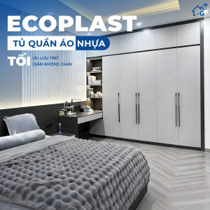 THI CÔNG TỦ QUẦN ÁO NHỰA ECOPLAST CAO CẤP – TÍNH GIÁ THEO MÉT VUÔNG (LG-TQA)
