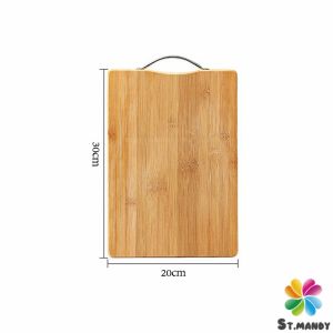 MD เขียงไม้ไผ่ เขียงครัว เขียงไม้เนื้อแข็ง มีหลายขนาด พร้อมจัดส่ง ที่จับโลหะ Bamboo cutting board