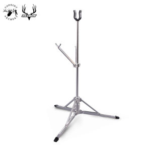 TOPOINT TR136 Stainless Steel Heavy Duty Bow Stand Automatic Foldable for Recurve Bow Longbow Takedown Bow