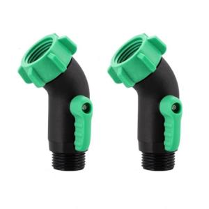 Strong Plastic Water Pipe Shut Off Valves with Leak Proof Design Hose Adapter for Marine Garden Hose Connection