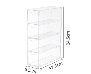 [SG Ready Stock]   Cosmetic Storage Box / Sunglasses Storage Box / Acrylic Storage Box / 4 Layer Storage Box Desktop Storage Box/Display Box