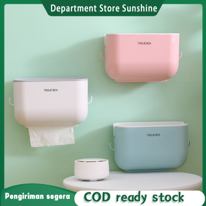 Kotak kertas toilet kamar mandi， rak penyimpanan tanpa air, kotak tisu ...