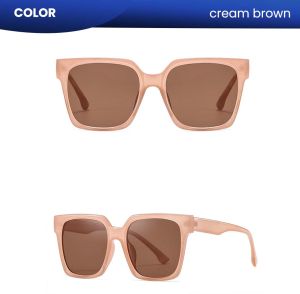 IOOI Eyewear -  Kacamata Kotak Hitam Sunglasses PC Fashionable UV Protection Pria/Wanita 628