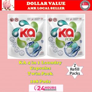 KA 4 in 1 Laundry Capsules Antibacterial Detergent Refill pack and TUB Local Ang Mo Kio Seller