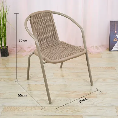 BMZAR Ghế tựa mây giả bàn ghế thư giãn ngoài trời ghế ăn quán trà chống mưa nắng chắc chắn giảm giá 10%