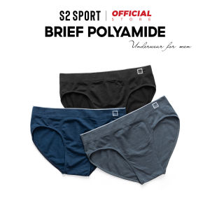 Quần lót nam thun lạnh S2 SPORT sịp tam giác nam cao cấp cạp dệt liền phối line logo co giãn kháng khuẩn khử mùi thoáng khí - SBF88