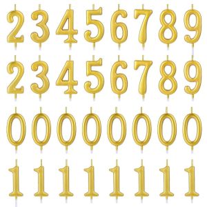 1PC Golden Candle 0-9 Birthday Cake Decoration Number Candle Birthday Cake Topper Birthday