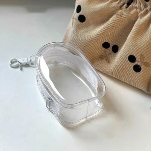 WAYCAI 1Pcs Outdoor Travel Data Cable Storage Box Protective Cover Headset Data Cable Doll Display Bag  Multifunctional Pop Mart Labubu Organizer Box