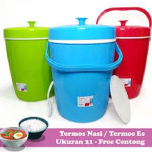 TERMOS ES /NASI GLOBEL TEBAL 21 LITER JUMBO RIBR 21 RICE / ICE BUCKET GLOBAL EAGLE ROYAL 21 LITER