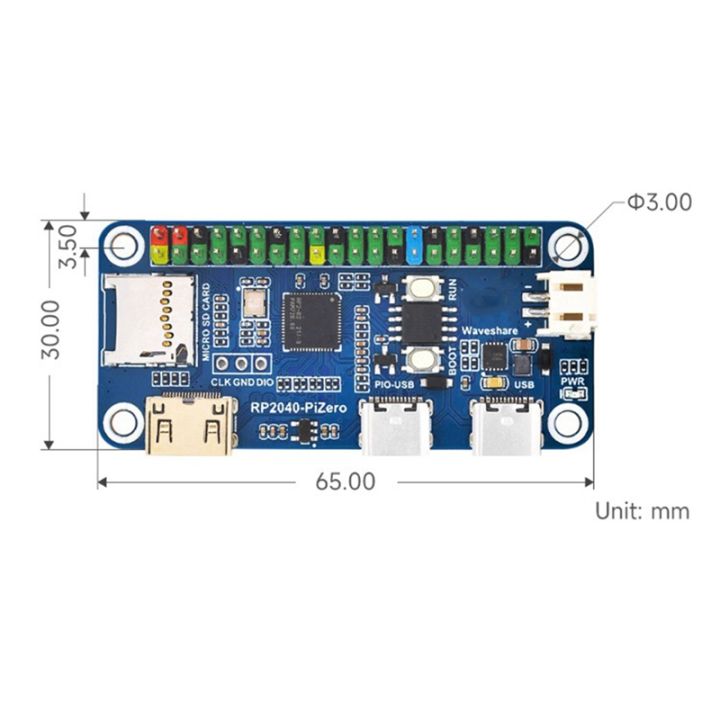 [kkel389]Development Board PCB Development Board RP2040-Pizero Based on ...