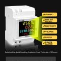 D52-2066 6IN1 Din rail AC Monitor 110V 220V 380V 100A Voltage Current Power Factor Active KWH Electric energy Frequency meter VOLT AMP. 