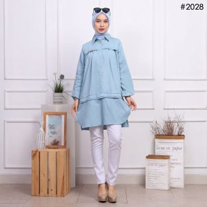 MEYDI long Tunik atasan Wanita dewasa super premium bahan cotton yokka one size (28)