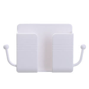Mobile Phone Holder Organizer Storage Box Plug Wall stand Remote Control Mobile Phone Organizer Box