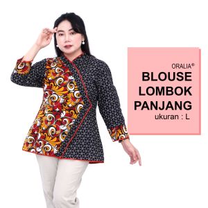 Atasan Batik Wanita Big Size & Blouse Jumbo Seragam Kerja