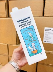 OATBEDIENT Artisan Barista Oat Milk 1L x12s (1 Case) | Plant-Based Non-Dairy for Coffee Latte & Cooking