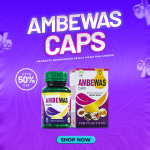 AMBEWAS CAPS OBAT WASIR KAPSUL HERBAL AMBEIEN