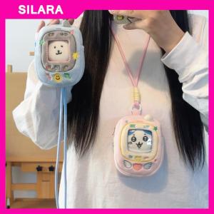 SILARA กระเป๋าใส่ของสำหรับโชว์ตุ๊กตาผ้าคอตตอนขนาด10ซม. กระเป๋าใส่โทรศัพท์เป็นของขวัญ