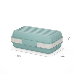 1ชิ้นที่วางสบู่สำหรับเดินทางกันรั่วพร้อมฝา-ที่ยึดสบู่ก้อนระบายน้ำ-กล่องใส่สบู่เดินทาง-เคสสบู่แบบพกพาสำหรับการเดินทางตั้งแคมป์กลางแจ้งยิมห้องน้ำ