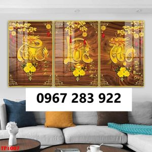 Tranh gạch đẹp 3d thư pháp