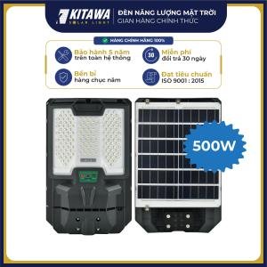 Đèn Đường Liền Thể Năng Lượng Mặt Trời KITAWA 500W/ 800W Sáng Mạnh Phù Hợp Lắp Đặt Không Gian Ngoài