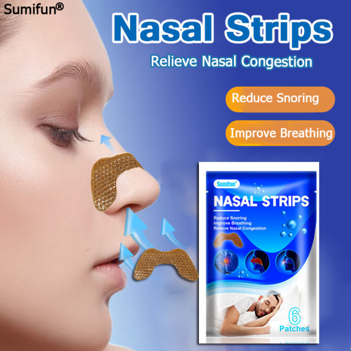 Sumifun Anti Snore Nasal Strips Ventilation Nose Patch Relieve Nasal