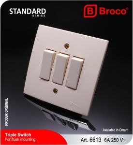 Saklar Triple Switch 3 IB Broco