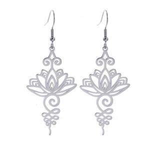 Exquisite Flower Religious Amulet Pendant Stylish Necklace Unique Drop Earrings for Any Occasion