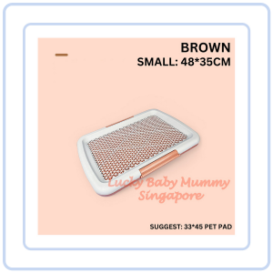 【COZYCASA】Pet Toilet Pee Tray with Removable Grid Training Pad Holder