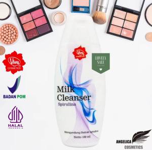 Viva Milk Cleanser Spirulina 100ml pembersih muka ekstrak susu n spirulina Halal BPOM Original