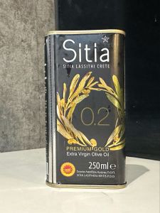 Sitia Premium Gold Extra Virgin Olive Oil 250ml - Imported from Greece Single Canister