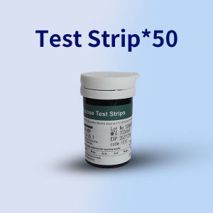 Blood Glucose Meter(Complete Set) + 50Pcs Strips Blood Sugar Monitoring Kit
