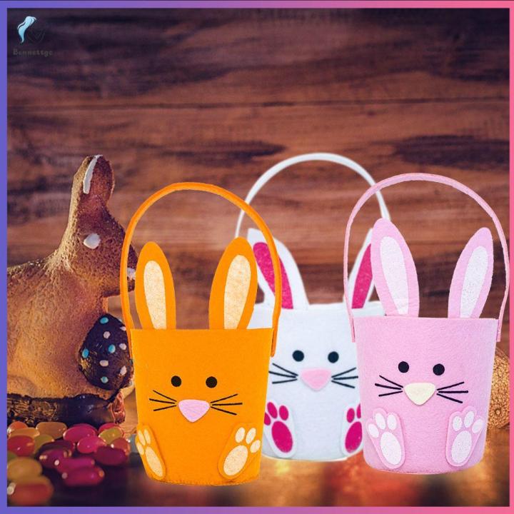 BENNETTGC Party Supplies Candy Kids Egg Easter Storage Bucket Bunny ...