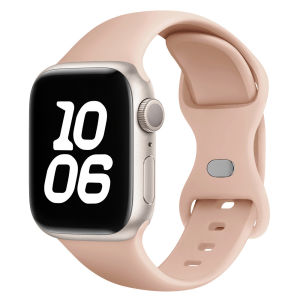 Áp dụng iwatch12 Dây đeo Apple Watch applewatch11 Thế Hệ S8 Dây đồng hồ thể thao silicon khóa chữ hình bướm