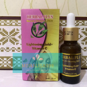 Herbal Plus Serum Glowing Skin Lightening Gold Plus Vitamin C/Serum Wajah/Serum Gold Plus Vitamin C/Serum Muka BPOM/BISA COD/Serum Herbal Plus/Serum Glowing 20 ml/asli/original/BPOM/Serum Whitening/Serum Pencerah Wajah/Serum Muka/Facial Serum/Serum Viral