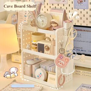Multi-functional 3-tier Desktop Organizer Desktop Shelf Hole Board Pen Holder Office Desk Organizer Desk Desk Organizer2026