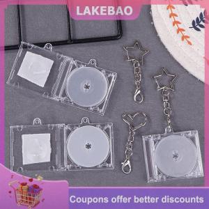 【LAKEBAO】 Trống Album Mini CD Trường Hợp Keychain CD Máy Nghe Nhạc Keyring Ngoại Vi Kỷ Niệm Album Key Chủ Cho Tự Làm Ba Lô Mặt Dây Chuyền