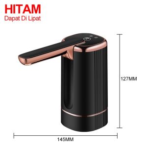 Pompa Galon Air Minum Lipat Rechargeable Dispenser Elektrik USB Charger Baterai 1200mah Premium Elegan