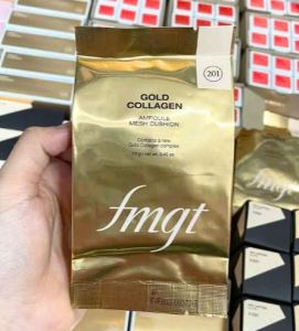 Phấn Nước Trang Điểm Dưỡng Da GOLD COLLAGEN AMPOULE MESH CUSHION SPF50+ PA+++ FMGT The Face Shop