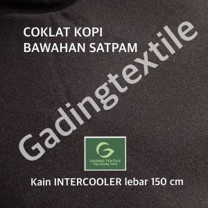 ( per 1 meter ) Kain seragam SATPAM SECURITY twill drill high twist INTERCOOLER lebar 150 cm meteran bahan pakaian baju kemeja atasan hem celana bawahan rok dinas satpam