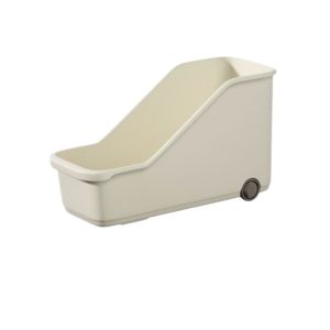 UNQCSA Plastic Cookware Organizer Box Useful with Pulley Cabinet Storage Box Large Capacity Reusable Kitchen Storage Container Kitchen Accessories