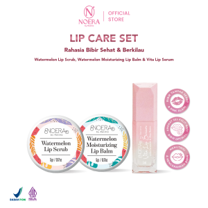 Special Package Noera Lipcare Set | Noera Lip Serum Noera Lip Balm Noera Lip Scrub